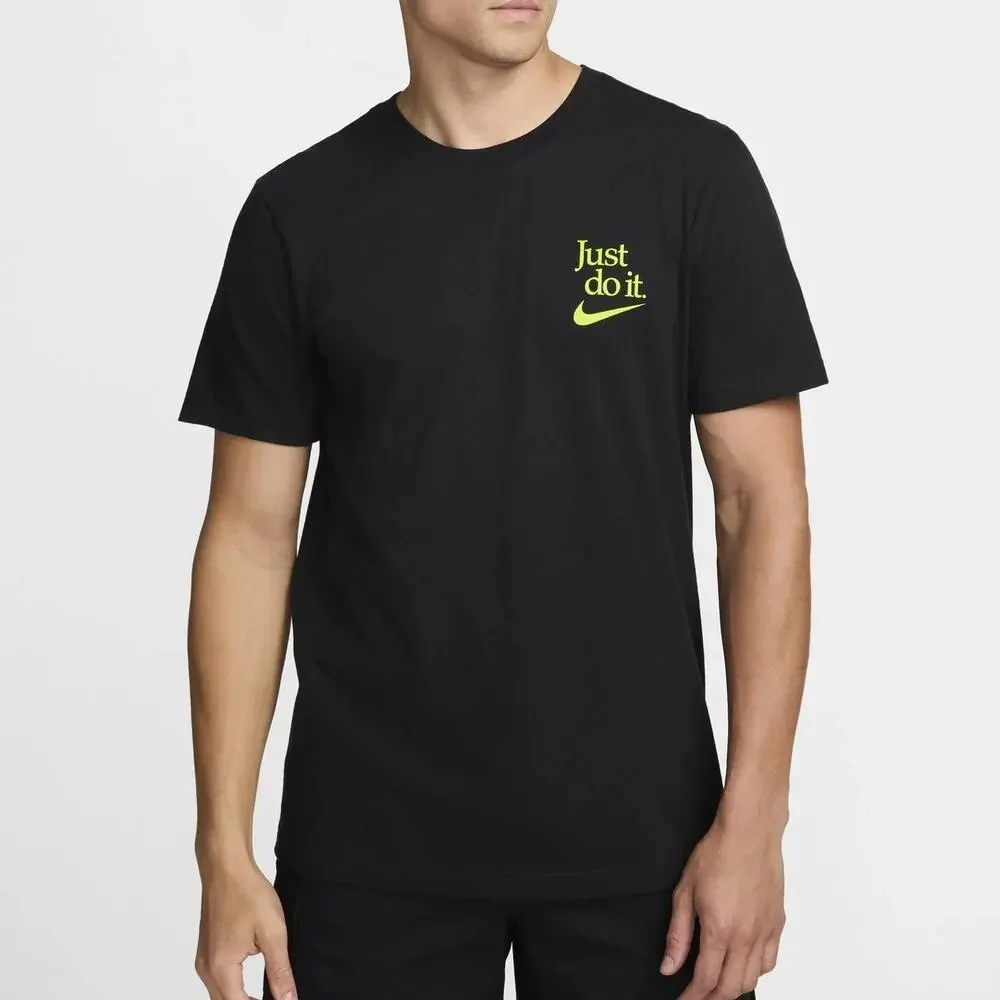 Nike NSW I Won't Win Quietly T-Shirt Men's S Black Training Tee Soft Cotton